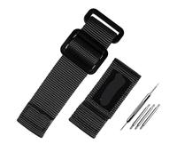 AXTGBHL 22MM 24MM Pulsera Negra Fit for Bell&Ross Fit for Panerai Fit for Hamilton Fit for Seiko Fit for Rolex Correa de reloj Correa de reloj de lona de nailon for exteriores Hombres(Black-black,24mm