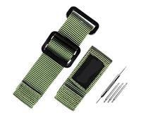 AXTGBHL 22MM 24MM Pulsera Negra Fit for Bell&Ross Fit for Panerai Fit for Hamilton Fit for Seiko Fit for Rolex Correa de reloj Correa de reloj de lona de nailon for exteriores Hombres(Green-black,24mm