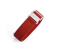 AXTGBHL 60s French Troop Bolsa de paracaídas correa Ajuste for la correa de la OTAN 22 mm Pulsera de nylon elástica Accesorios Reloj de reloj Reemplazar las correas de reloj de 20 mm(RED)