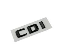 AXTGBHL ABS Negro Cromo Letras 3D for la Insignia del Maletero del Coche Apto for Mercedes Benz C200 C320 C220 W204 W205 W206 Letras Emblema Pegatina Accesorios(CDI Glossy Black)