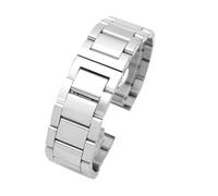 AXTGBHL Accesorios de correa de acero inoxidable sólido for Armani Fit for Jeep Fit for Fossil Fit for Tissot Fit for Casio PRG-600 650 Fit for Swordfish 316 Correa de reloj de acero metálico de 20 mm