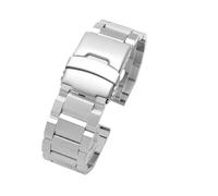 AXTGBHL Accesorios de correa de acero inoxidable sólido for Armani Fit for Jeep Fit for Fossil Fit for Tissot Fit for Casio PRG-600 650 Fit for Swordfish 316 Correa de reloj de acero metálico de 20 mm