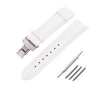 AXTGBHL Accesorios de reloj correa de cuero femenina Apto for reloj femenino Tissot cinturón 1853 cuero mapa genial T035 Apto for reloj femenino Kutu con T035210A(White silver buckle)