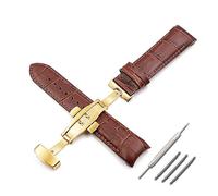 AXTGBHL Accesorios for reloj, correa de cuero apta for correa Tissot 22mm23mm24mm1853 biblioteca T035, correa de cuero negro for hombre T610028591(Brown gold buckle,22mm)