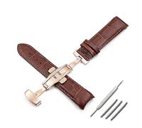 AXTGBHL Accesorios for reloj, correa de cuero apta for correa Tissot 22mm23mm24mm1853 biblioteca T035, correa de cuero negro for hombre T610028591(Brown rose gold,22mm)