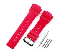 AXTGBHL Accesorios for reloj, correa de resina con hebilla for hombre, correa de reloj de goma apta for reloj Casio BABY-G BA-111 BA-110 BA-112 BA-120 con mujer(Bright rose)