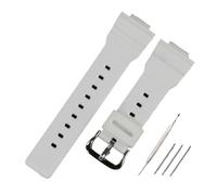 AXTGBHL Accesorios for reloj, correa de resina con hebilla for hombre, correa de reloj de goma apta for reloj Casio BABY-G BA-111 BA-110 BA-112 BA-120 con mujer(Bright white)
