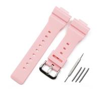 AXTGBHL Accesorios for reloj, correa de resina con hebilla for hombre, correa de reloj de goma apta for reloj Casio BABY-G BA-111 BA-110 BA-112 BA-120 con mujer(Matte pink)