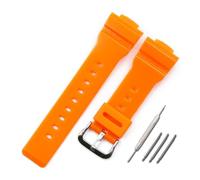 AXTGBHL Accesorios for reloj, correa de resina con hebilla for hombre, correa de reloj de goma apta for reloj Casio BABY-G BA-111 BA-110 BA-112 BA-120 con mujer(Bright orange)