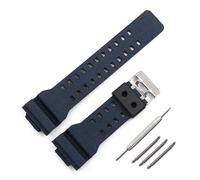 AXTGBHL Accesorios for reloj, correa de resina for hombre apta for CASIO Fit For G-SHOCK GA-110 GA-100 GD-120, correa de reloj de goma de camuflaje resistente al agua deportiva(Dark blue)
