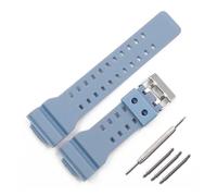 AXTGBHL Accesorios for reloj, correa de resina for hombre apta for CASIO Fit For G-SHOCK GA-110 GA-100 GD-120, correa de reloj de goma de camuflaje resistente al agua deportiva(Light Blue)