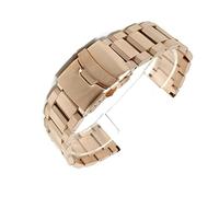 AXTGBHL Ajuste for Casio Fit for Samsung 18mm 20 mm 22 mm 24 mm de acero inoxidable de acero inoxidable Metal Banda con cierre de seguridad Pulsera de correa premium(5,22mm)