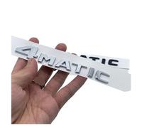 AXTGBHL Ajuste for Mercedes Benz ABCEGS ML SL CL GLA CLA Clase AMG 4MATIC 4 Matic Maletero Cromo Mate Negro Letras Emblema Insignia Pegatina(Silver)