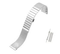 AXTGBHL Ajuste universal for correa de reloj milanesa Correa de reloj de liberación rápida Correa de malla de acero inoxidable Correa de muñeca Ajuste for Seiko Ajuste for IWC Ajuste for Tissot Ajuste