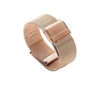 AXTGBHL Banda de reloj de acero inoxidable 12 mm 14 mm 16 mm 20 mm 22 mm Wove Watchstrap for mujeres hombres relojes Accesorios(Rose gold,20mm)