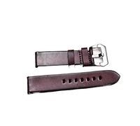 AXTGBHL Banda de reloj de cuero 18 mm 20 mm 22 mm 24 mm Relojes rápidos Relojes Correas de relojes Brown ACCESORIOS AJUSTE for LA BANDA DEL RELOJA DE PANERAI(Red Wine,24mm)