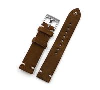 AXTGBHL Banda de reloj de cuero de gamuza18 mm 20 mm 22 mm 24 mm Liberación rápida Correa de reemplazo Vintage Wheamband for hombres mujeres marrón(Coffee,22mm)