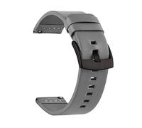 AXTGBHL Bandas de reloj de lanzamiento rápido de banda de cuero 18 mm/20 mm/22 mm/24 mm hechos a mano Bandas de relojes vintage(Gray Black,24mm)