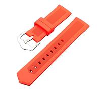 AXTGBHL Buceo de goma Sport Boder Elasticidad de reemplazo de goma Reloj Correa de pulsera inteligente 18 mm 20 mm 22 mm de 24 mm 28 mm(Red,20mm)