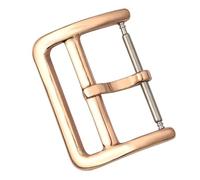 AXTGBHL Cierre de reloj, hebilla de acero inoxidable 316L, 12, 14, 16, 17, 18mm, 19mm, 20mm, 22mm, botón de reloj pulido, accesorios for reloj, hebilla de Pin de 2,0mm(RoseGold,16mm)