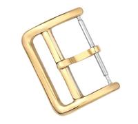 AXTGBHL Cierre de reloj, hebilla de acero inoxidable 316L, 12, 14, 16, 17, 18mm, 19mm, 20mm, 22mm, botón de reloj pulido, accesorios for reloj, hebilla de Pin de 2,0mm(Gold,14mm)