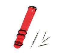 AXTGBHL Conector de accesorios for reloj, correa de nailon apta for Casio Fit for G-SHOCK GA100 GA400DW5600M5610DW6900 BABY-G BA110 120, correa de resina for reloj(Red-01,20mm)