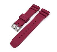 AXTGBHL Correa de banda de reloj de goma de silicona adecuada for Casio Fit for Seiko 2 2mm Watch Accesories Reemplazo Sports Black Relojes impermeables(37 EU)