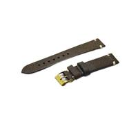 AXTGBHL Correa de cuero de piel de cuero hecha a mano 18 mm 20 mm 22 mm 24 mm accesorios de reloj de acero inoxidable hombres mujer(Brown,22mm)