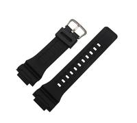 AXTGBHL Correa de goma de silicona for reloj, pulsera de 28x18mm, correa negra convexa con boca apta for relojes casio AQ-S810W/W-735/AEQ-110W