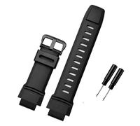 AXTGBHL Correa de goma for reloj Casio Prg-260/550 / 250 / prw-3500/2500 / 5100, accesorios for reloj de hombre, correa de reloj de 27x18mm(Black black buckle)