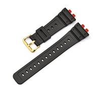 AXTGBHL Correa de goma resistente a la correa de resina de resina Sport Sport Boder Bole de bucle de bucle de bucle de metal dorado for el ajuste de Casio for el ajuste de Casio for G-shock Adecuado G