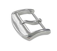 AXTGBHL Correa de metal Anillo Reloj Keeper Loop Correa de reloj 18/20 mm Apto for Seiko Titular Anillo de retención Accesorios Correa de caucho de silicona Apta for Garmin(Silver Buckle,18MM_WITH LET
