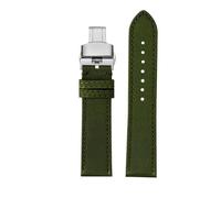 AXTGBHL Correa de muñeca Fit for Breitling Fit for Avenger Deep Dive Fit for Seawolf Fit for Super Ocean Series Correa de reloj de cuero de nailon amarillo Correa de reloj de 22 mm y 24 mm(Green silve