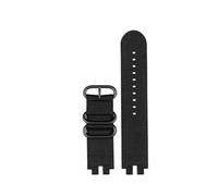 AXTGBHL Correa de nailon for reloj Casio Fit for serie PROTREK PRW-3000 3100 6000 6100Y, pulsera de lona for hombre(Black line black)