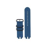 AXTGBHL Correa de nailon for reloj Casio Fit for serie PROTREK PRW-3000 3100 6000 6100Y, pulsera de lona for hombre(Blue black buckle)