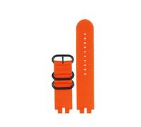 AXTGBHL Correa de nailon for reloj Casio Fit for serie PROTREK PRW-3000 3100 6000 6100Y, pulsera de lona for hombre(Orange black buckle)