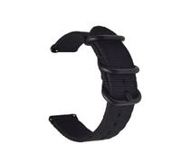 AXTGBHL Correa de nailon tejida de 22 mm y 20 mm apta for Samsung Galaxy Watch 6 4 5 44 mm Gear S3 Classic Active 2 Band 24 mm y 18 mm apta for banda de tela Amazfit(Schwarz,24mm)