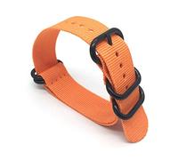 AXTGBHL Correa de nylon con un anillo de anillo de buey Hebilla negra Cinco anillo Strap Spot Fashion Nylon Strap(Orange,22mm)