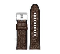 AXTGBHL Correa de reloj con revestimiento de silicona Apta for la nueva correa de reloj de silicona con revestimiento de Seven Fridays Diesel m2 / 02 P1B / 01 Pulsera de cuero Cinturón de 28 mm(Dark b