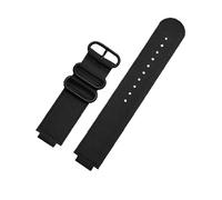 AXTGBHL Correa de reloj convexa de 16mm apta for Casio Fit For G-Shock GM110 GM2100 GA900 GBA-800 GBD-800 GA-800 pulsera de lona de nailon modificada for hombre(Black black buckle)