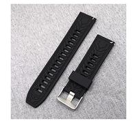 AXTGBHL Correa de reloj correa de liberación rápida correas correas transparentes deportes impermeable de silicona reloj de silicona ajuste for Bricolaje Reloj(Schwarz,20mm)