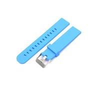 AXTGBHL Correa De Reloj De 18mm/20mm/22mm Apta Fit For Motorola Fit For Moto Fit For Gen 46mm Apta Fit For Samsung Gear2 Pulsera De Goma De Silicona(Light Blue,20mm)