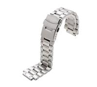 AXTGBHL Correa de reloj de acero inoxidable apta for relojes de la serie GST-B200 GST-B200D, correa for hombre, pulsera negra plateada con extremo de terminal de 24x16mm(Silver)