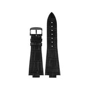 AXTGBHL Correa de reloj de acero inoxidable de cuero de 12 mm for Tissot Fit for la serie PRX Correa for Super Player T137.407 Pulsera con correa de extremo convexo Pulsera for hombres(Black-black-buc