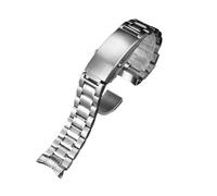 AXTGBHL Correa de reloj de acero inoxidable sólido for Omega Fit for Seamaster Fit for Speedmaster 300 Fit for hombres Ocean Universe 600 Accesorios de banda de reloj 20 22 18 mm(5 beads,18mm)