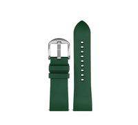 AXTGBHL Correa de reloj de caucho flúor apta for Casio Fit for la serie PROTREK PRW-60/PRW-6900 PRW-6800Y PRG600 correa deportiva pulsera impermeable for hombres(Green silver pin,23mm)