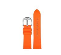 AXTGBHL Correa de reloj de caucho flúor apta for Casio Fit for la serie PROTREK PRW-60/PRW-6900 PRW-6800Y PRG600 correa deportiva pulsera impermeable for hombres(Orange silver pin,20mm)