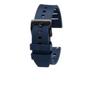 AXTGBHL Correa de reloj de caucho flúor de liberación rápida for Breit-ling Fit for Mido Fit for Seiko Fit for Helmsman Series Correa de pulsera impermeable de silicona deportiva de 20 mm(Blue-black b