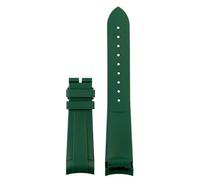 AXTGBHL Correa De Reloj De Caucho Natural Con Extremo Curvo For Hombre, 22 Mm, Apta For Fit Tudor Black Bay 1958, 41 Mm, Apta For GMT Pelagos Pin, Hebilla Plegable, Correa De Reloj De Silicona(Green-n