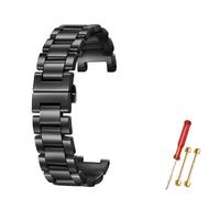 AXTGBHL Correa de reloj de cerámica con perlas blancas y negras aptas for pulsera de mujer Mk MK6985 MK5896 MK5354 MK5774, correa de reloj de cerámica de 20,12mm(Black- gold,20.12mm)